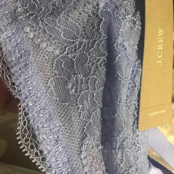 Jcrew 48$ Everyday T-shirt bra with lace trim SZ 34D Color:Light Peri - Picture 4 of 7